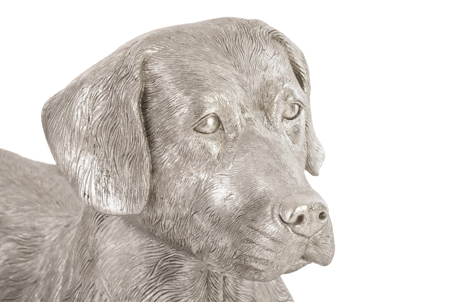 Phillips Collection Home Oversized LTL - Rate to be Quoted Phillips Collection Labrador, Laying, Silver Leaf