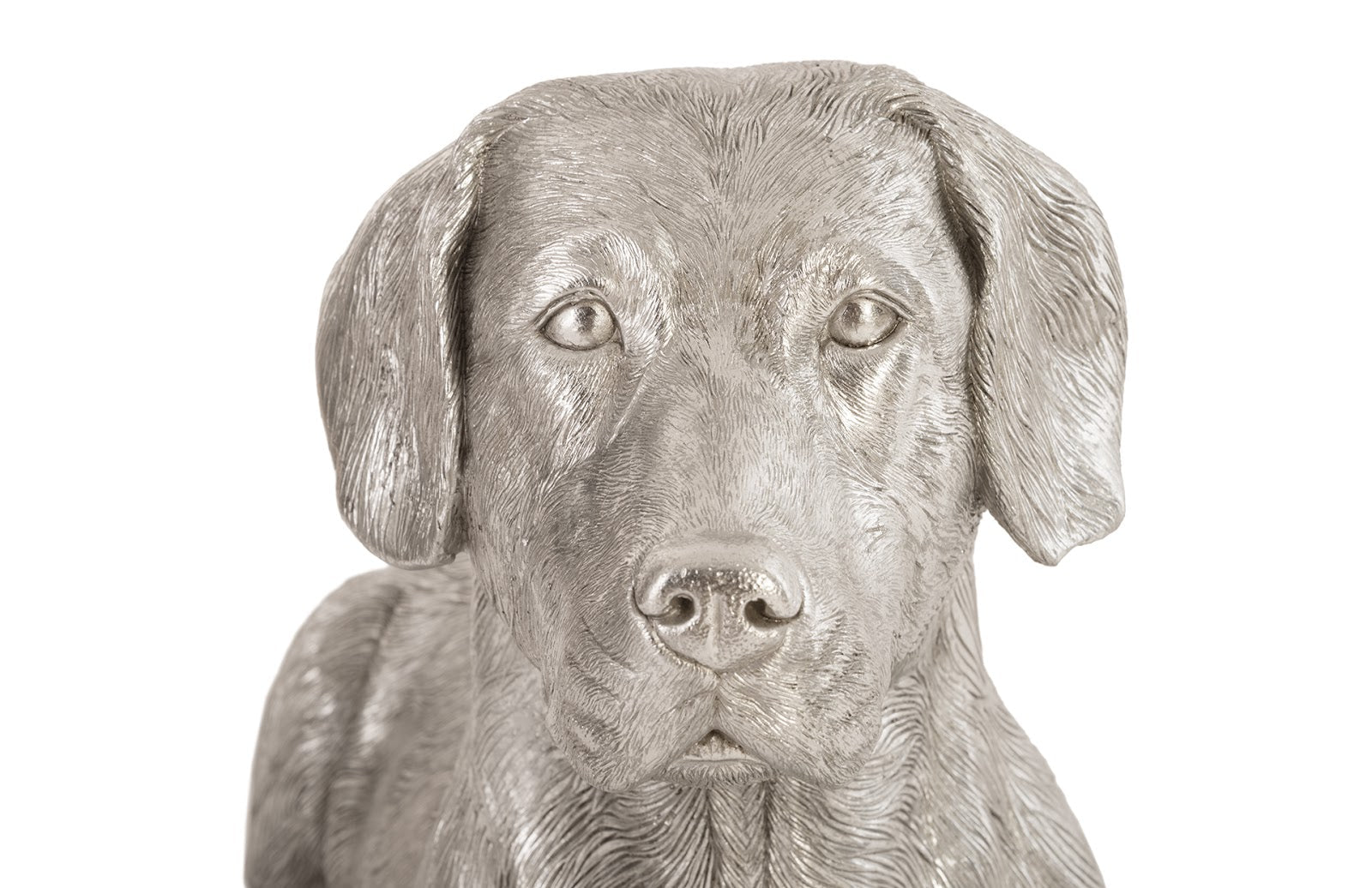 Phillips Collection Home Oversized LTL - Rate to be Quoted Phillips Collection Labrador, Laying, Silver Leaf