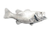 Phillips Collection Home Phillips Collection Large Mouth Bass Fish Wall Sculpture, Resin, Silver Leaf