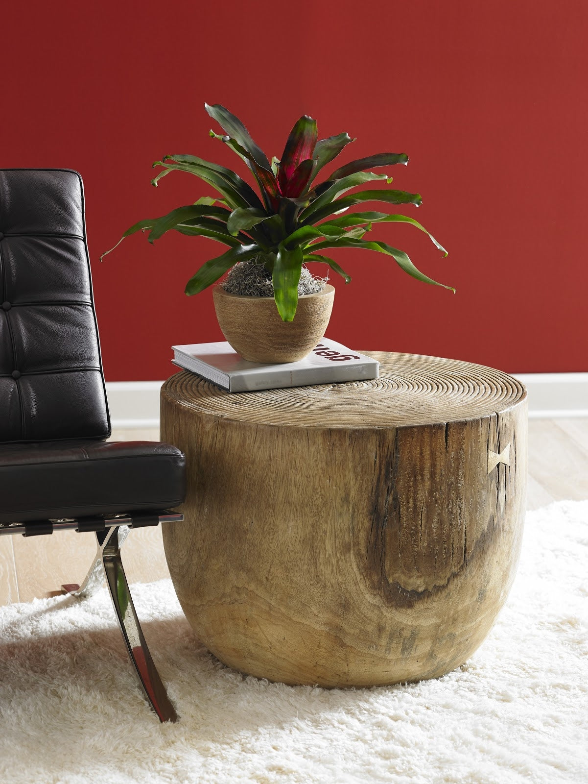 Phillips Collection Home Phillips Collection Lathe Side Table, Chamcha Wood