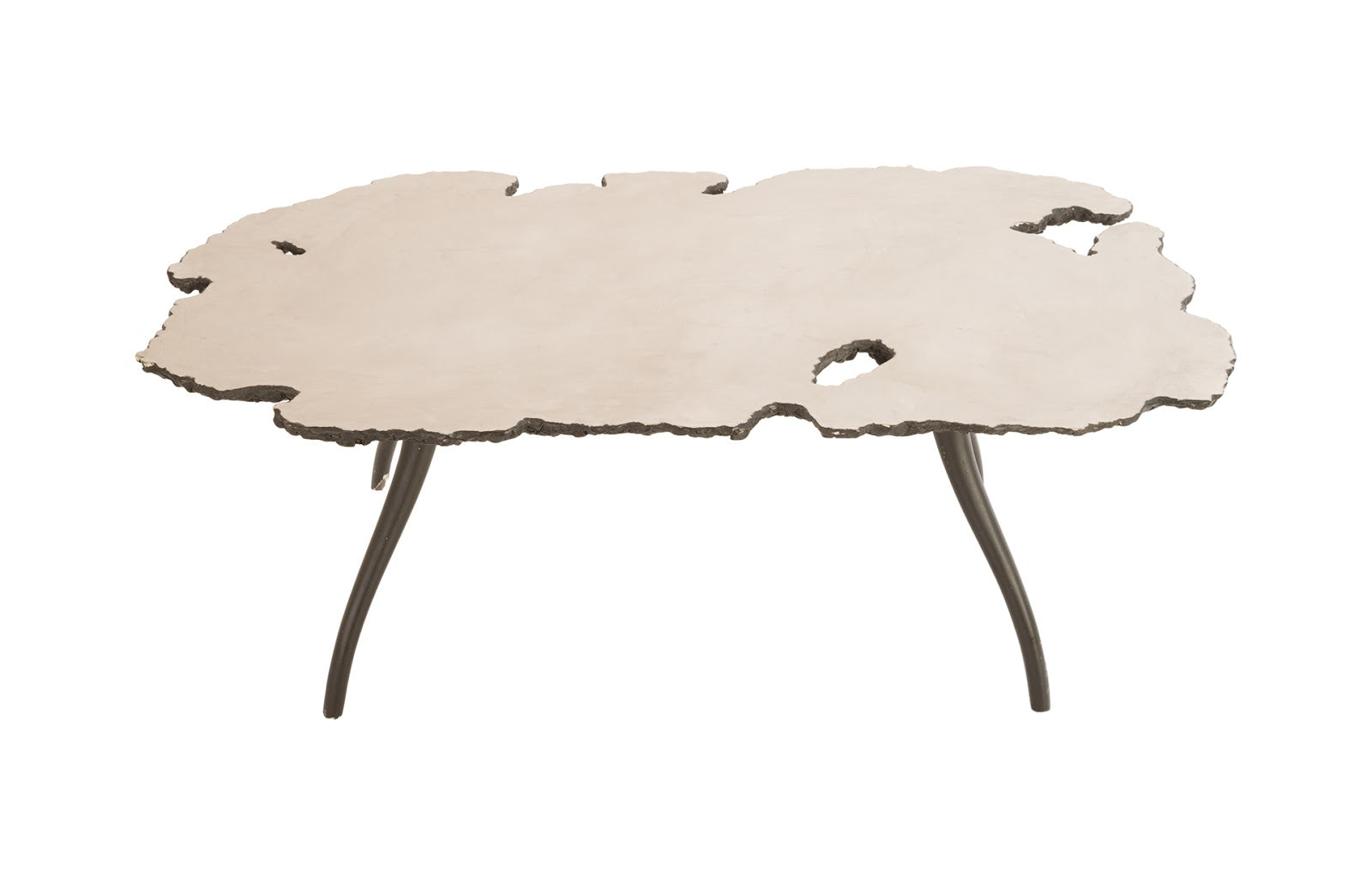 Phillips Collection Home Oversized LTL - Rate to be Quoted Phillips Collection Lava Coffee Table on Iron Legs