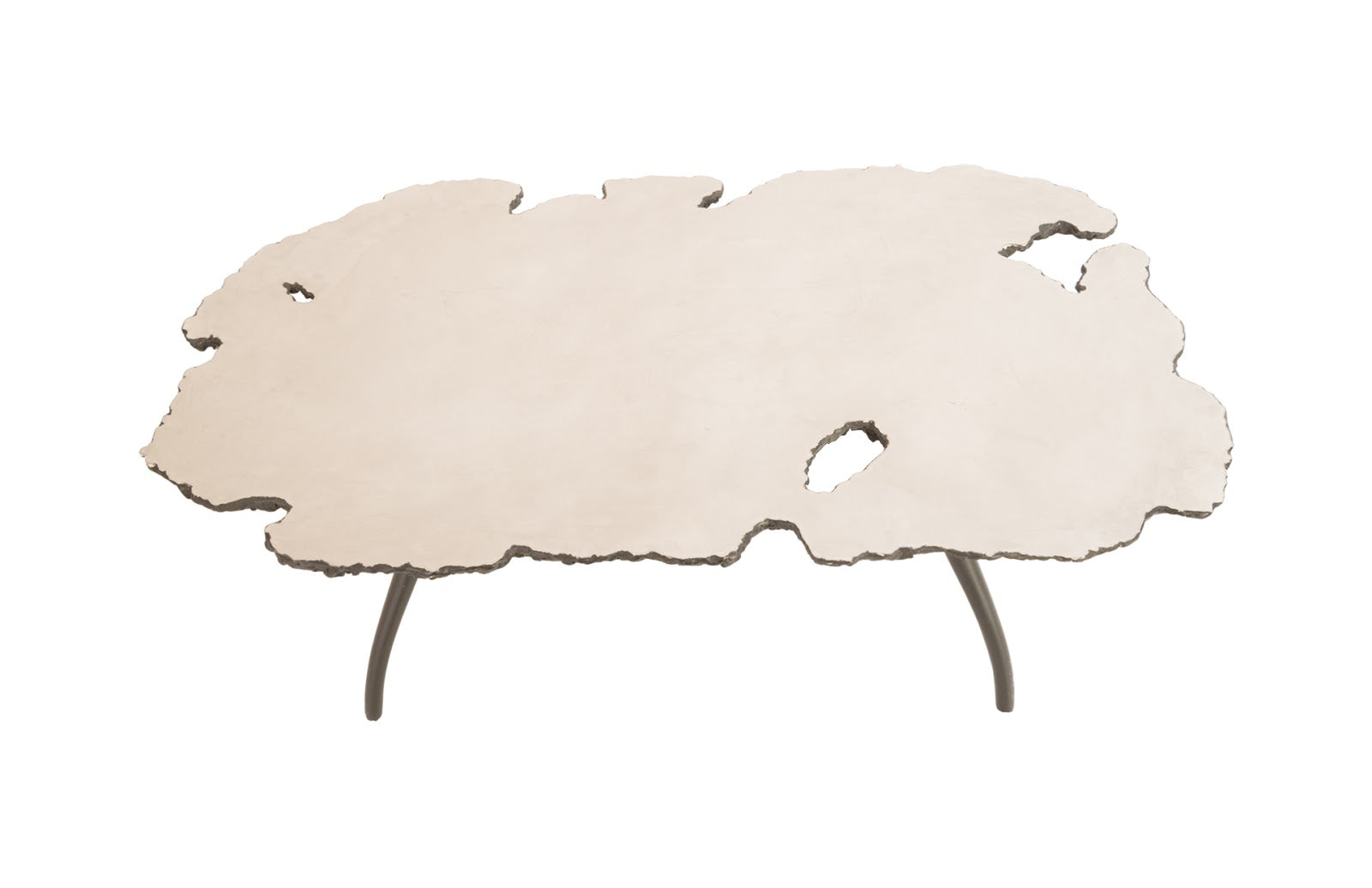 Phillips Collection Home Oversized LTL - Rate to be Quoted Phillips Collection Lava Coffee Table on Iron Legs