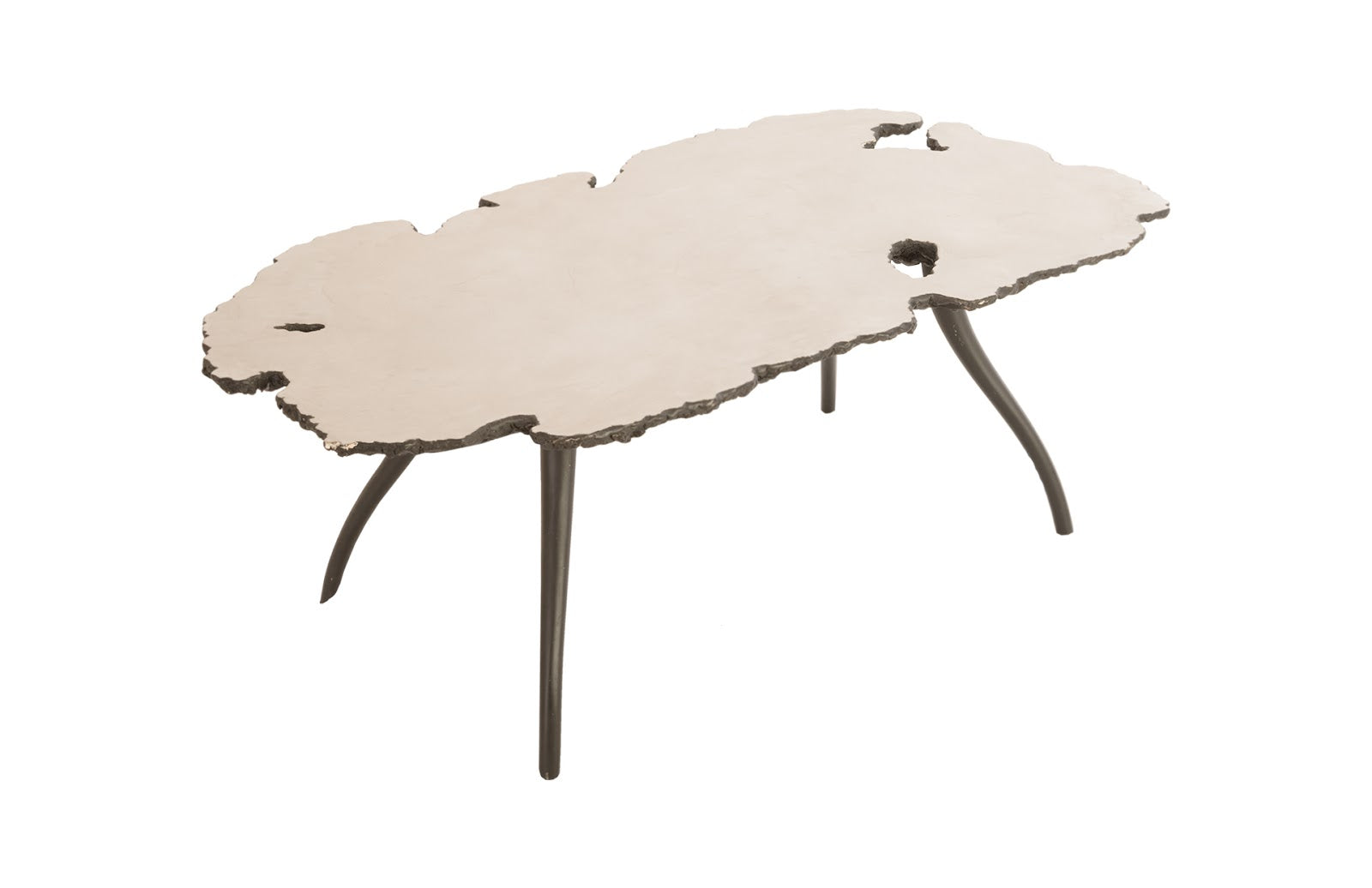 Phillips Collection Home Oversized LTL - Rate to be Quoted Phillips Collection Lava Coffee Table on Iron Legs