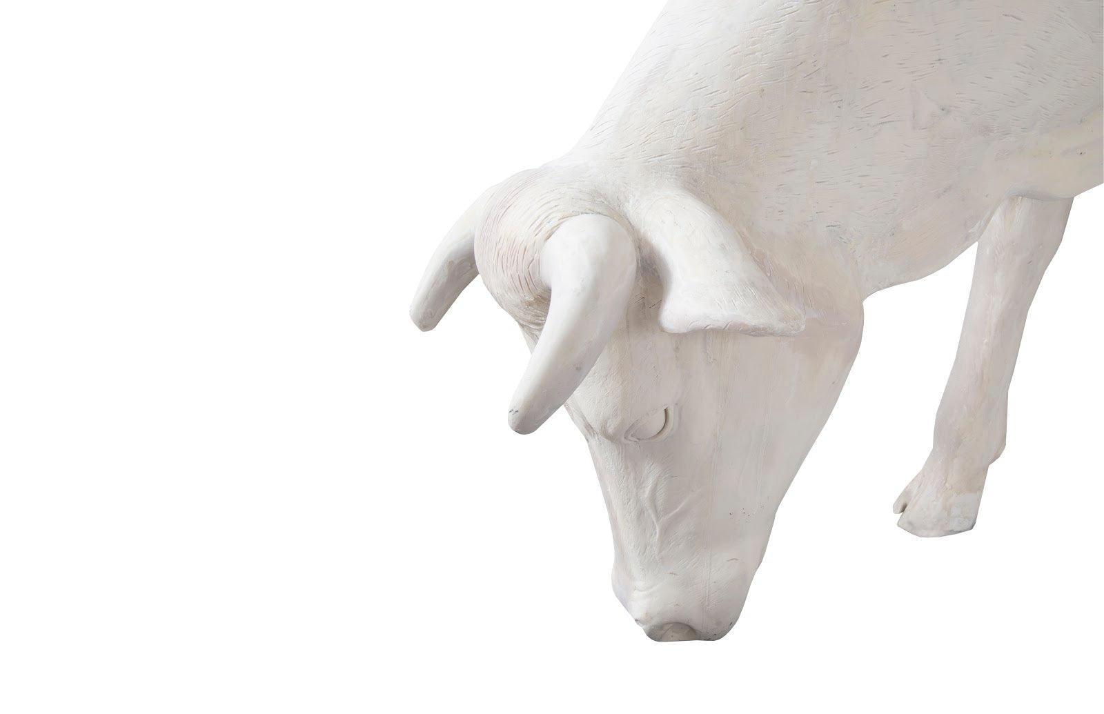 Phillips Collection Home Oversized LTL - Rate to be Quoted Phillips Collection Life Size Cow, Grazing, Off White
