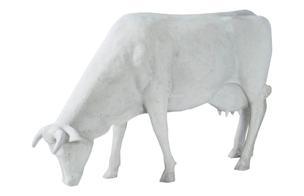 Phillips Collection Home Oversized LTL - Rate to be Quoted Phillips Collection Life Size Cow, Grazing, Off White