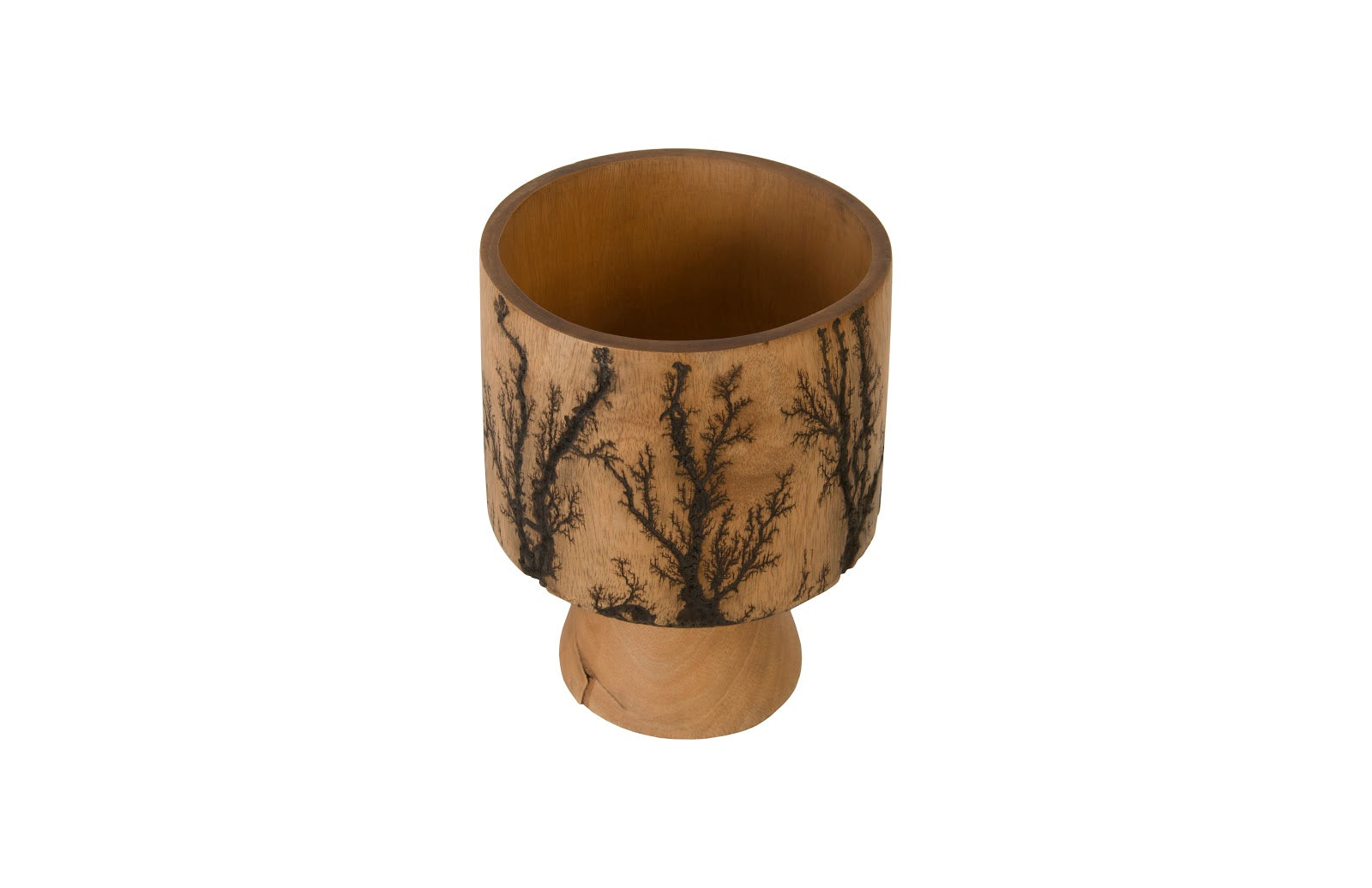 Phillips Collection Home Phillips Collection Lightning Vase, Mango Wood, Cup Shape