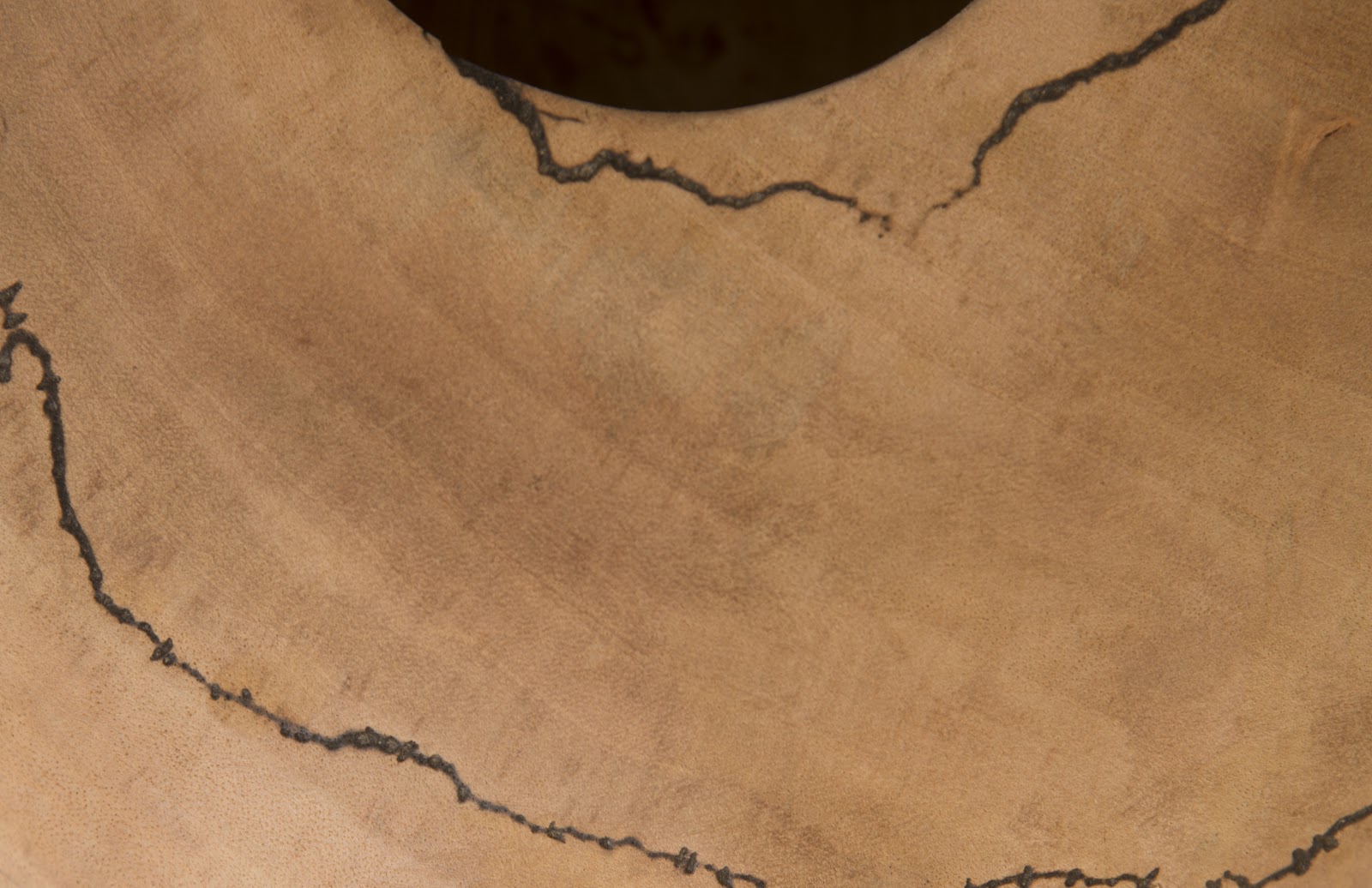 Phillips Collection Home Phillips Collection Lightning Vase, Mango Wood, Low 13"-14"Dia