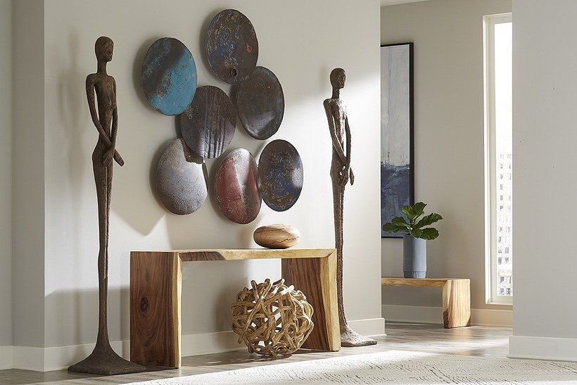 Phillips Collection Home Oversized LTL - Rate to be Quoted Phillips Collection Lloyd Sculpture, Resin, Bronze Finish