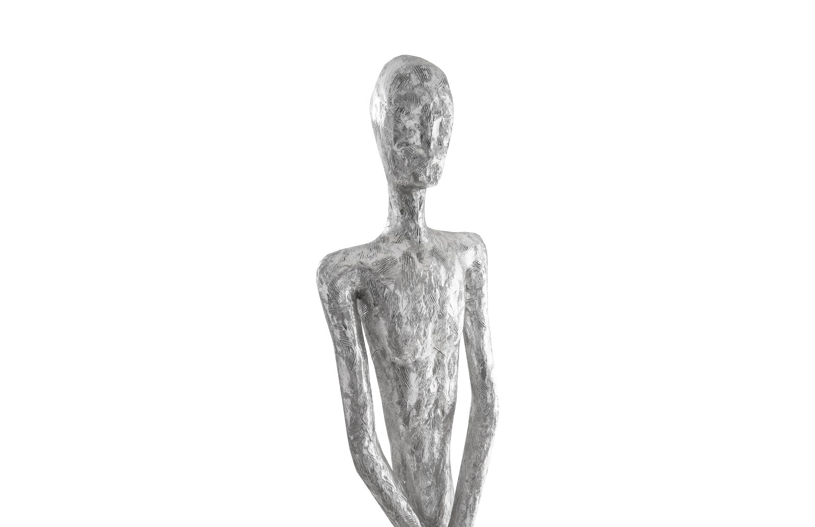 Phillips Collection Home Oversized LTL - Rate to be Quoted Phillips Collection Lloyd Sculpture, Resin, Silver Leaf