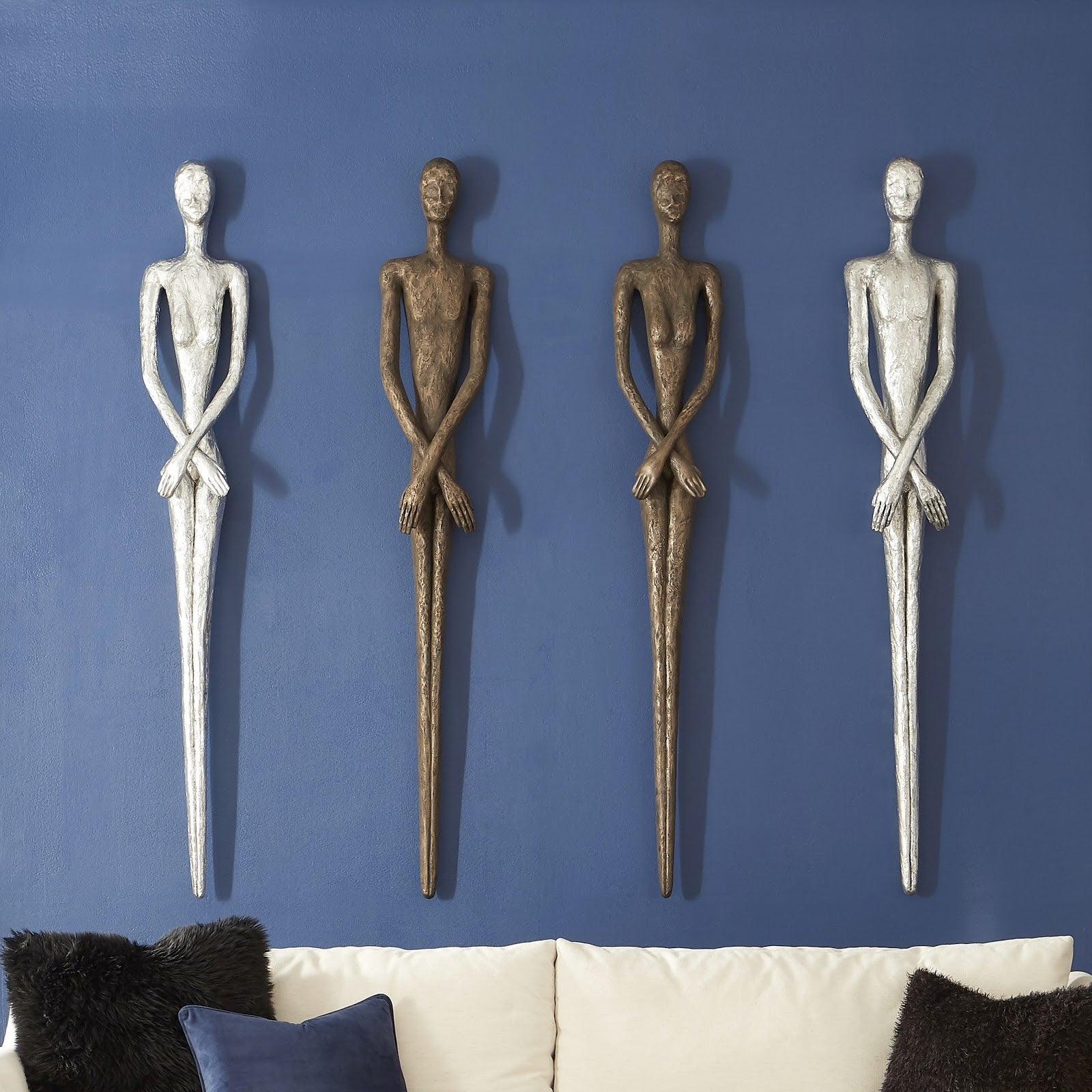 Phillips Collection Home Phillips Collection Lloyd Wall Sculpture, Resin, Bronze Finish