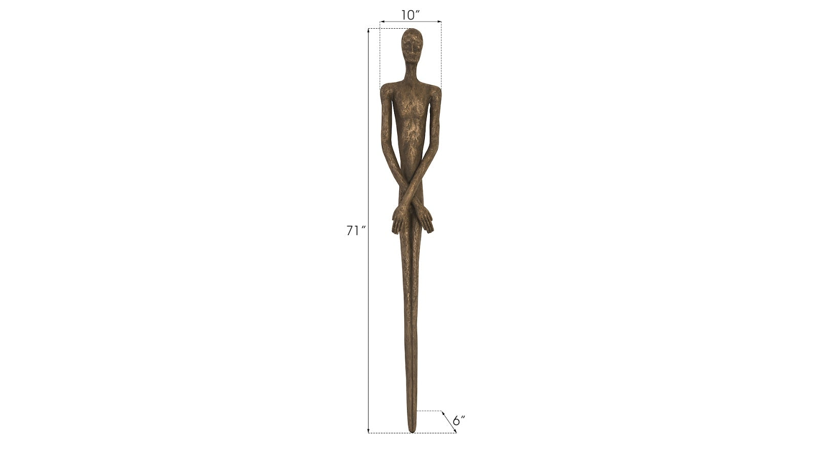 Phillips Collection Home Phillips Collection Lloyd Wall Sculpture, Resin, Bronze Finish