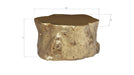 Phillips Collection Home Oversized LTL - Rate to be Quoted Phillips Collection Log Coffee Table, Gold Leaf