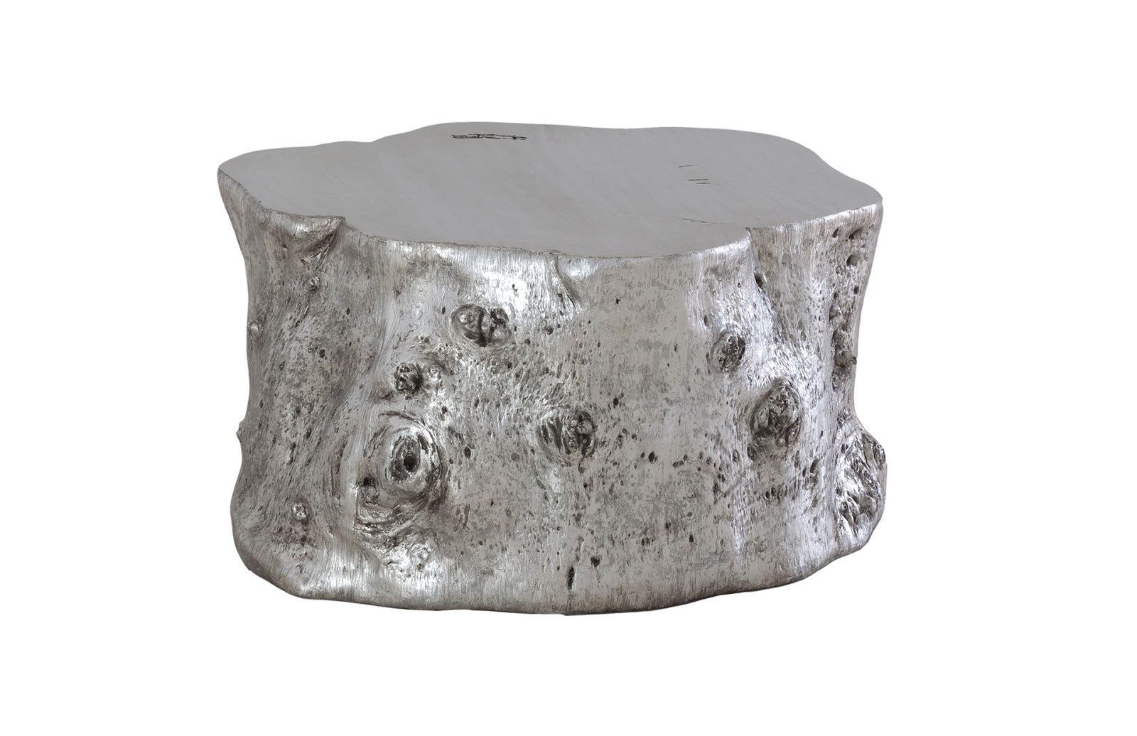Phillips Collection Home Oversized LTL - Rate to be Quoted Phillips Collection Log Coffee Table, Silver Leaf