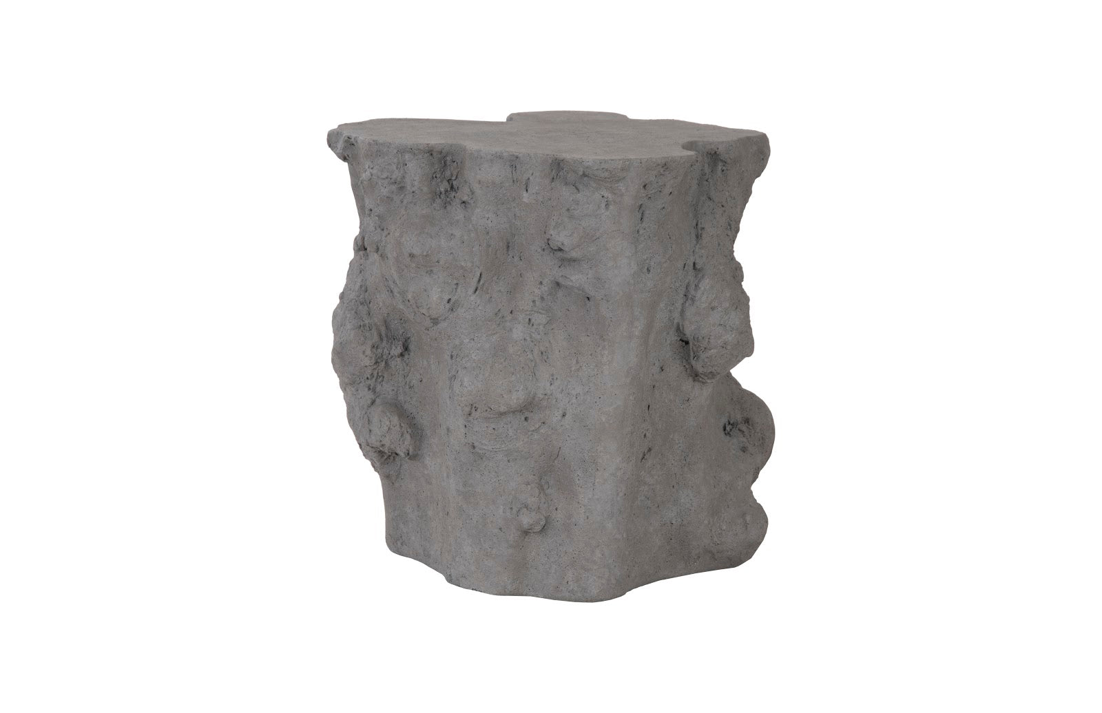 Phillips Collection Home Phillips Collection Log Side Table, Charcoal Stone