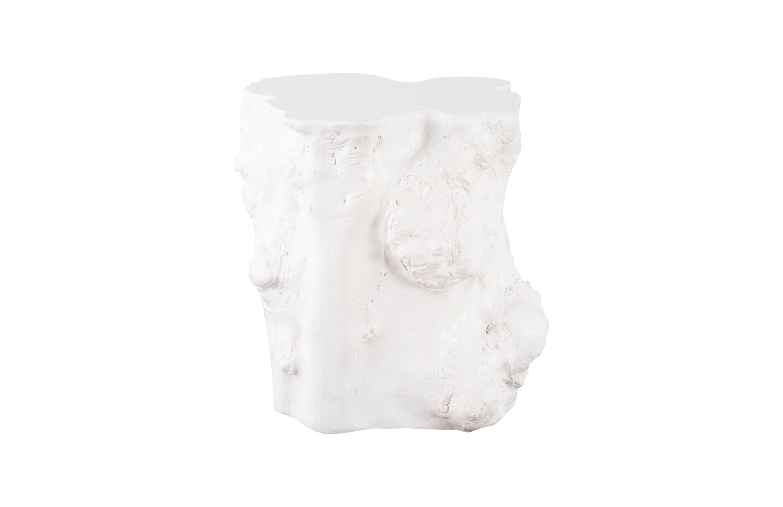 Phillips Collection Home Oversized LTL - Rate to be Quoted Phillips Collection Log Side Table, Gel Coat White