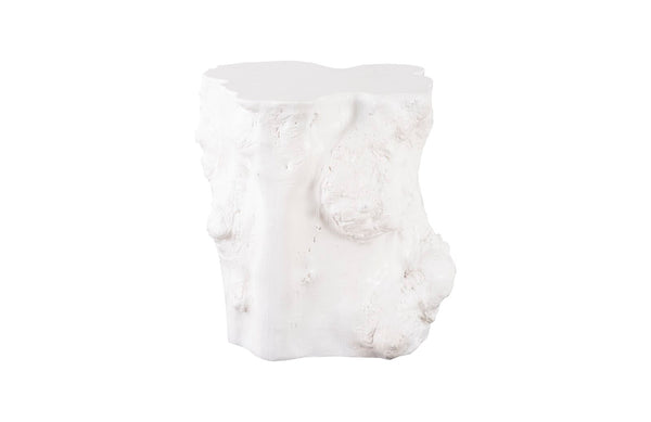 Phillips Collection Home Oversized LTL - Rate to be Quoted Phillips Collection Log Side Table, Gel Coat White