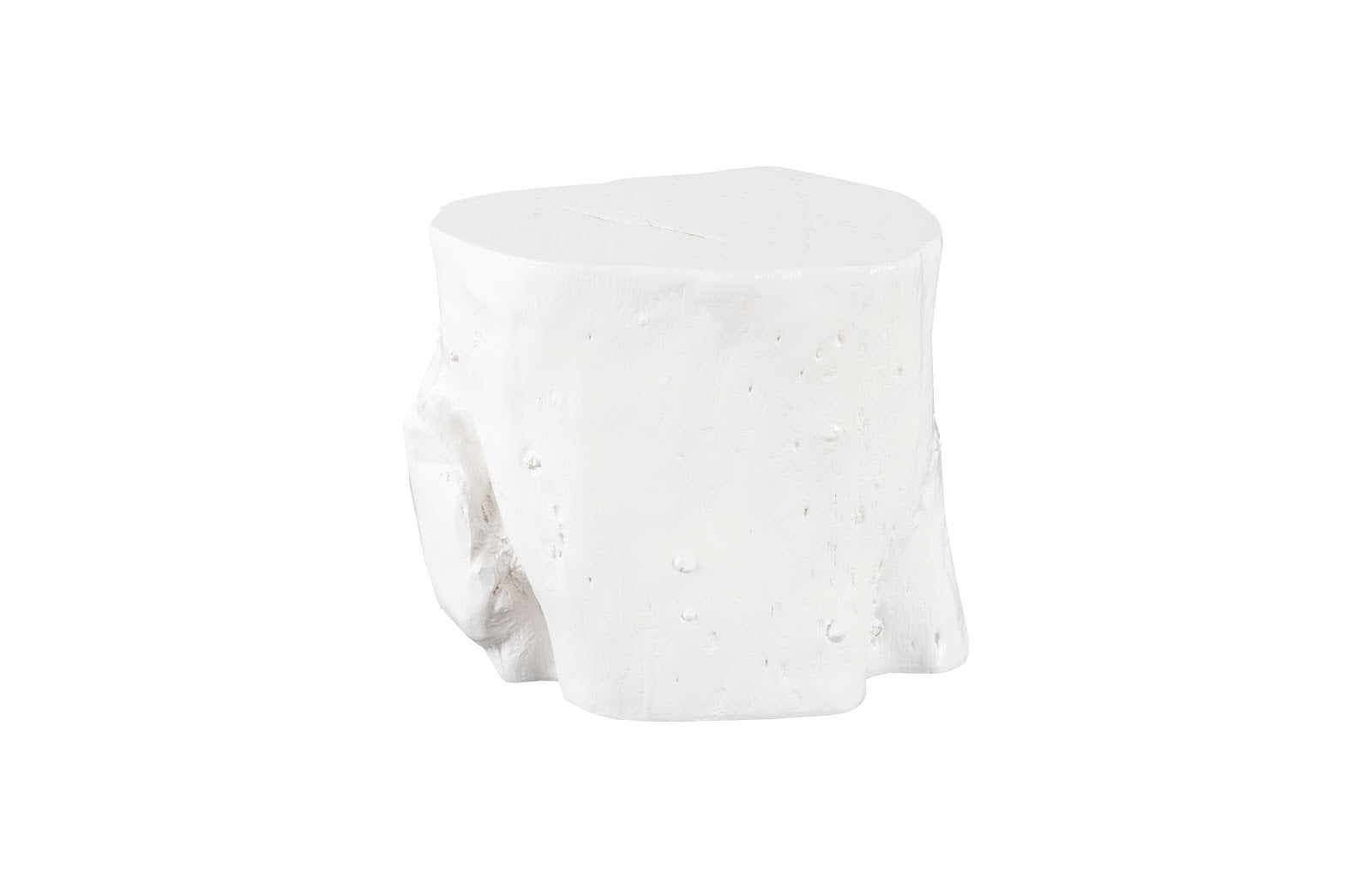Phillips Collection Home Phillips Collection Log Stool, Gel Coat White, LG