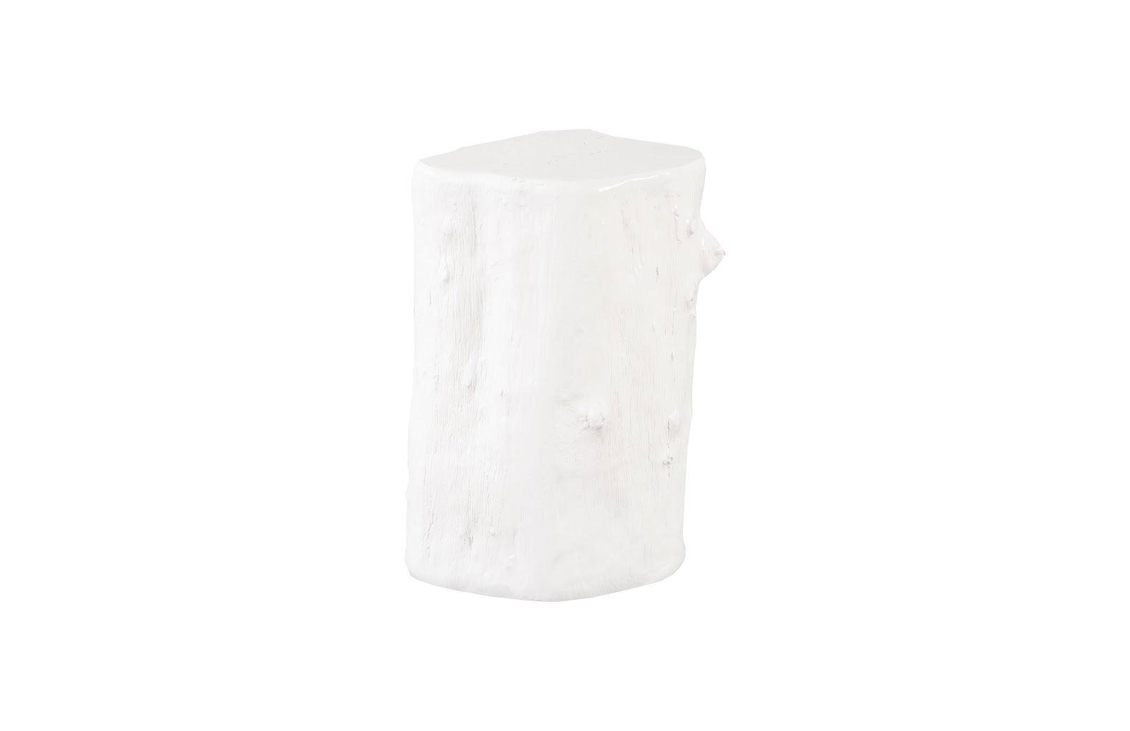 Phillips Collection Home Phillips Collection Log Stool, Gel Coat White, SM