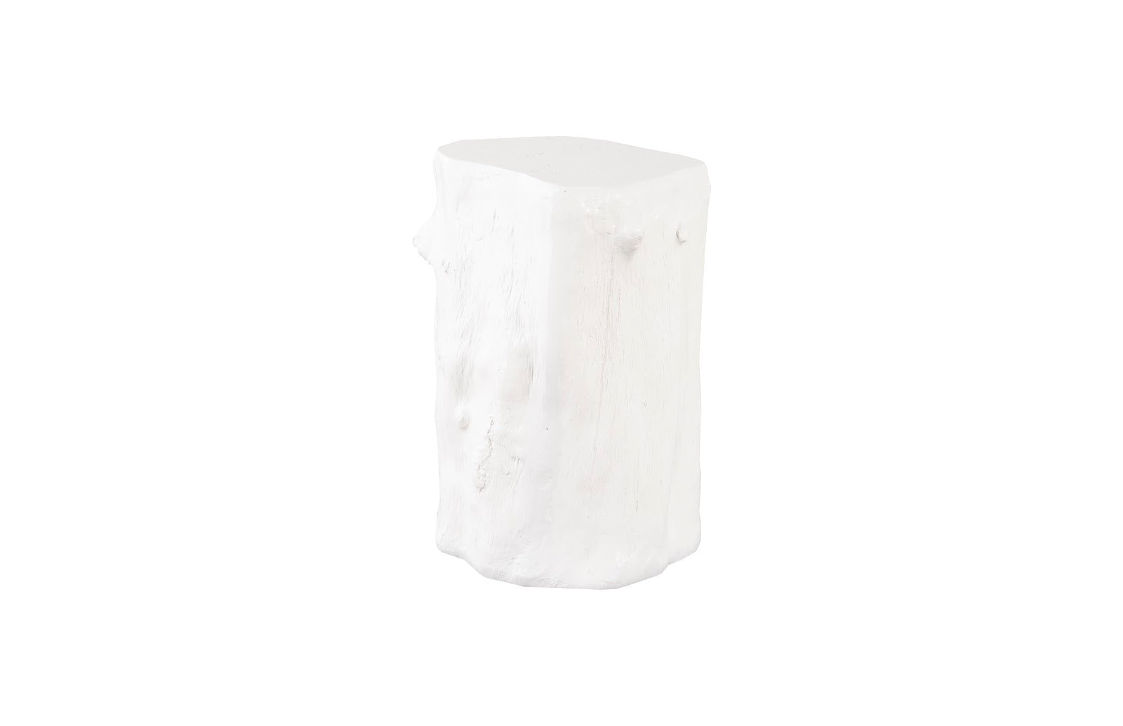 Phillips Collection Home Phillips Collection Log Stool, Gel Coat White, SM