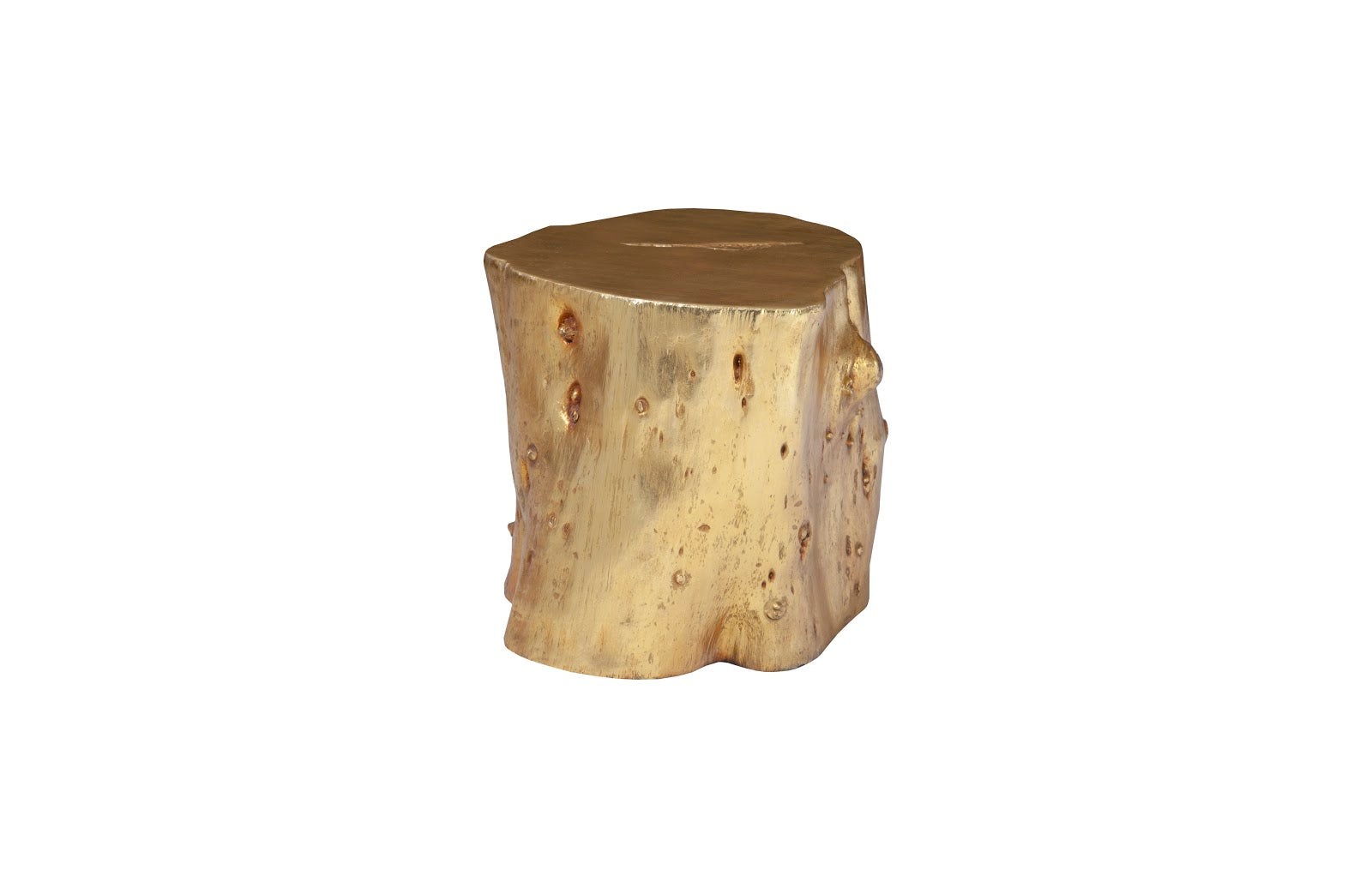 Phillips Collection Home Phillips Collection Log Stool, Gold Leaf, LG