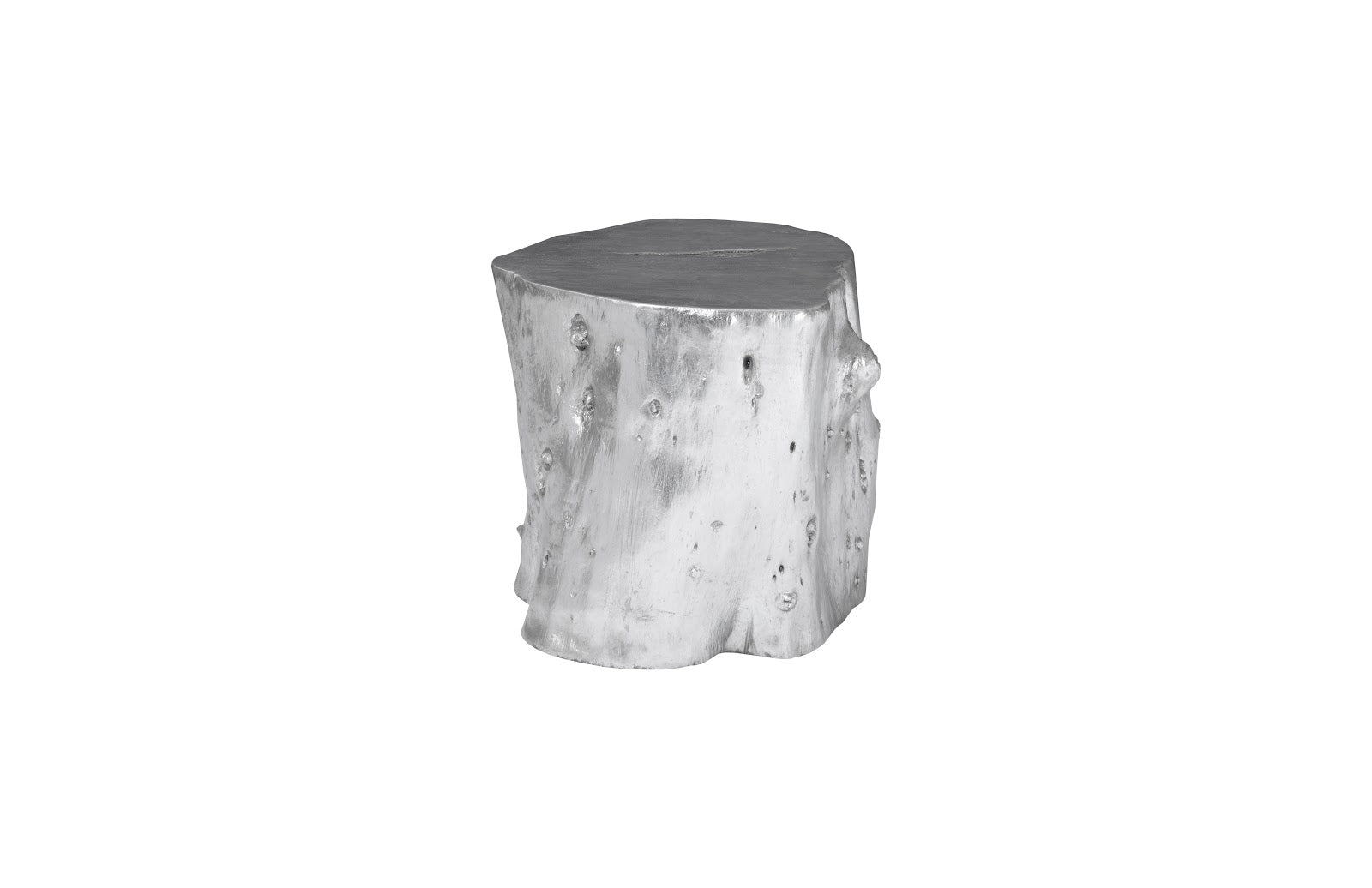 Phillips Collection Home Phillips Collection Log Stool, Silver Leaf, LG