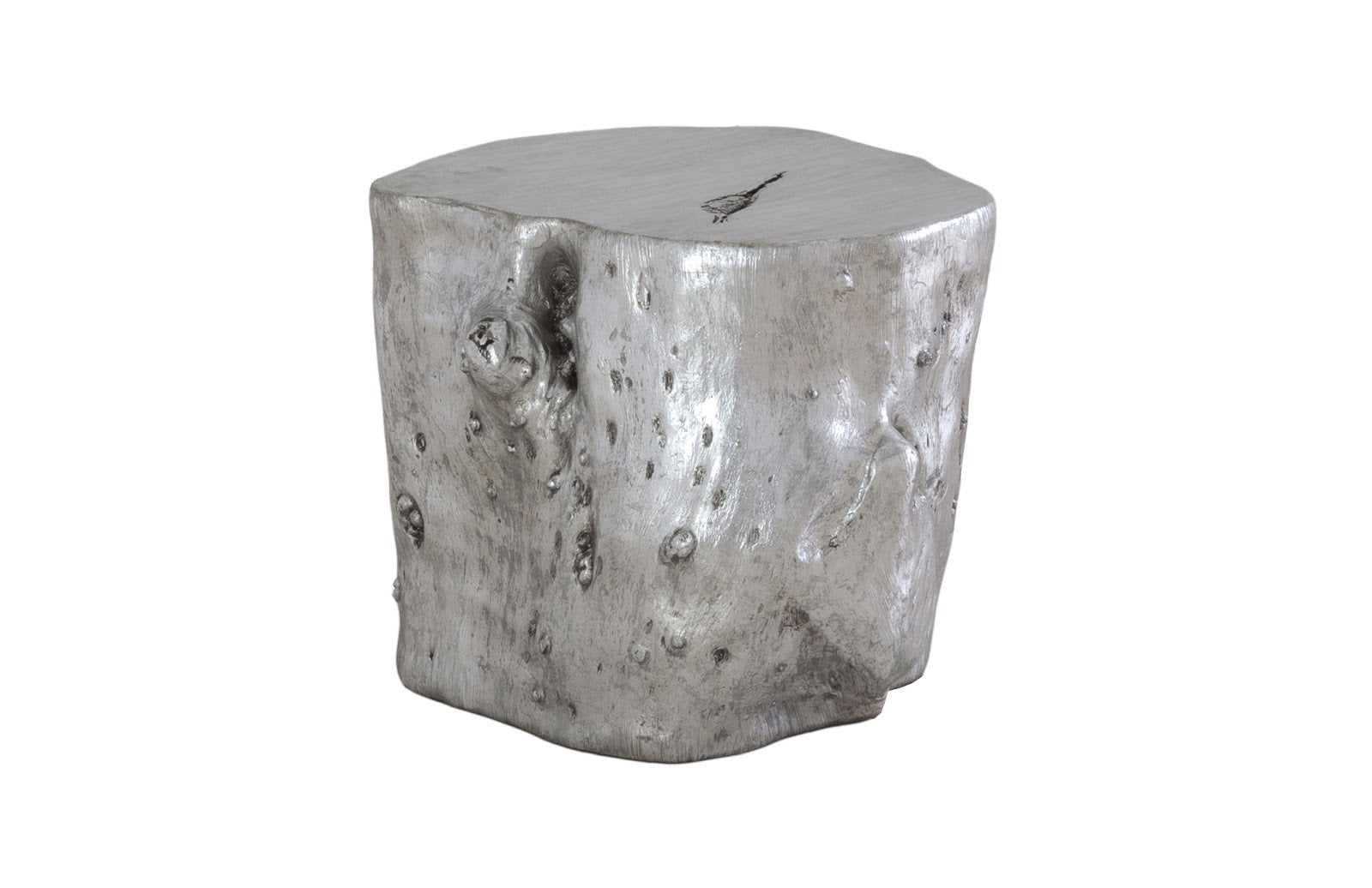 Phillips Collection Home Phillips Collection Log Stool, Silver Leaf, LG