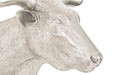 Phillips Collection Home Phillips Collection Longhorn Bull Wall Art, Resin, Silver Leaf
