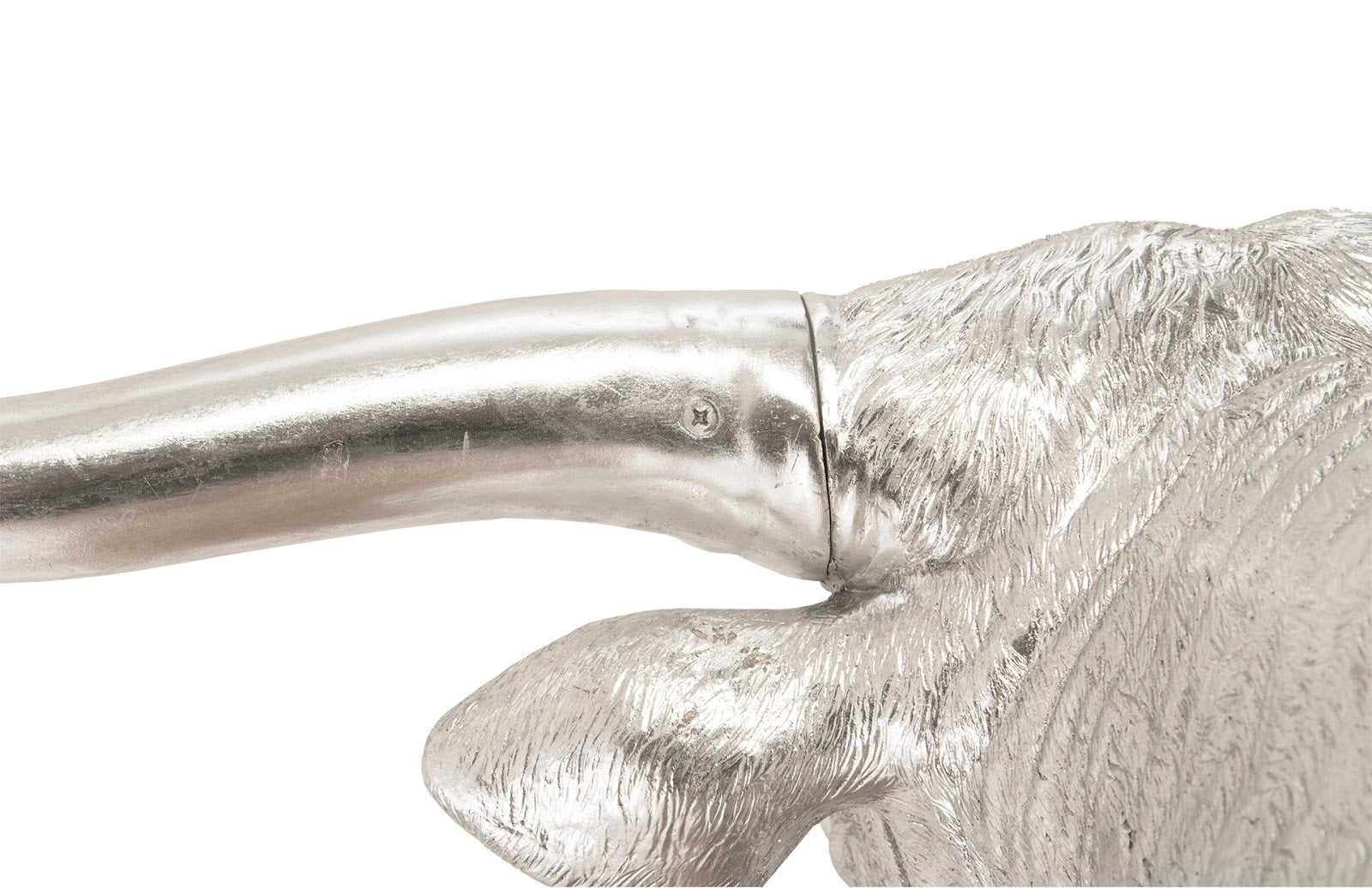 Phillips Collection Home Phillips Collection Longhorn Bull Wall Art, Resin, Silver Leaf