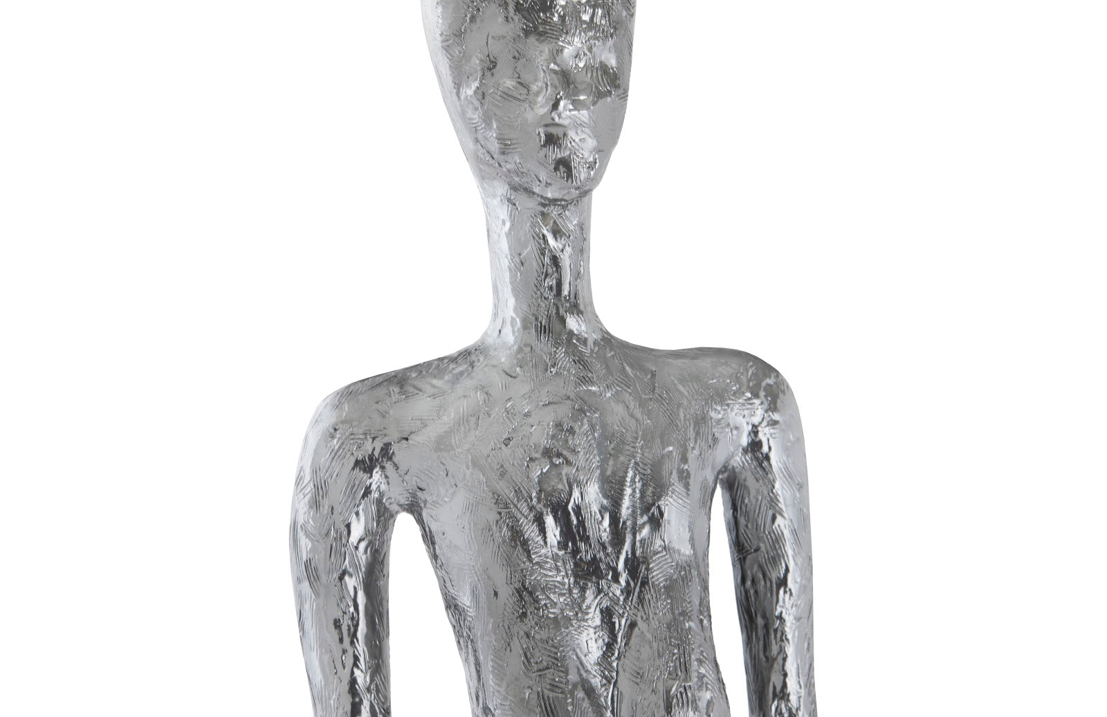 Phillips Collection Home Oversized LTL - Rate to be Quoted Phillips Collection Lottie Sculpture, Resin, Liquid Silver