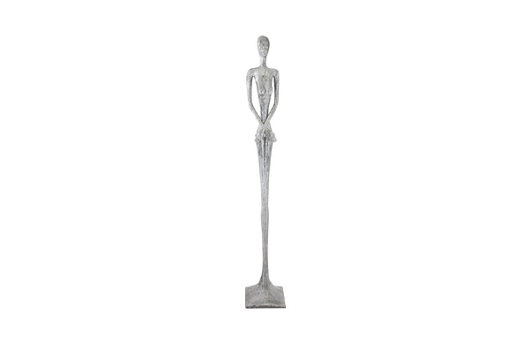 Phillips Collection Home Oversized LTL - Rate to be Quoted Phillips Collection Lottie Sculpture, Resin, Liquid Silver