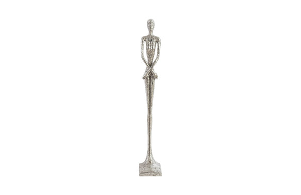 Phillips Collection Home Phillips Collection Lottie Sculpture, Small, Resin, Silver Leaf