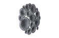 Phillips Collection Home Phillips Collection Lotus Collage, Round, Metal, Silver/Black