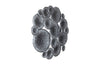 Phillips Collection Home Phillips Collection Lotus Collage, Round, Metal, Silver/Black