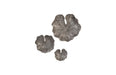 Phillips Collection Home Phillips Collection Lotus Leaf Wall Tiles, Set of 3, Black/Silver, Aluminum