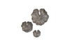Phillips Collection Home Phillips Collection Lotus Leaf Wall Tiles, Set of 3, Black/Silver, Aluminum