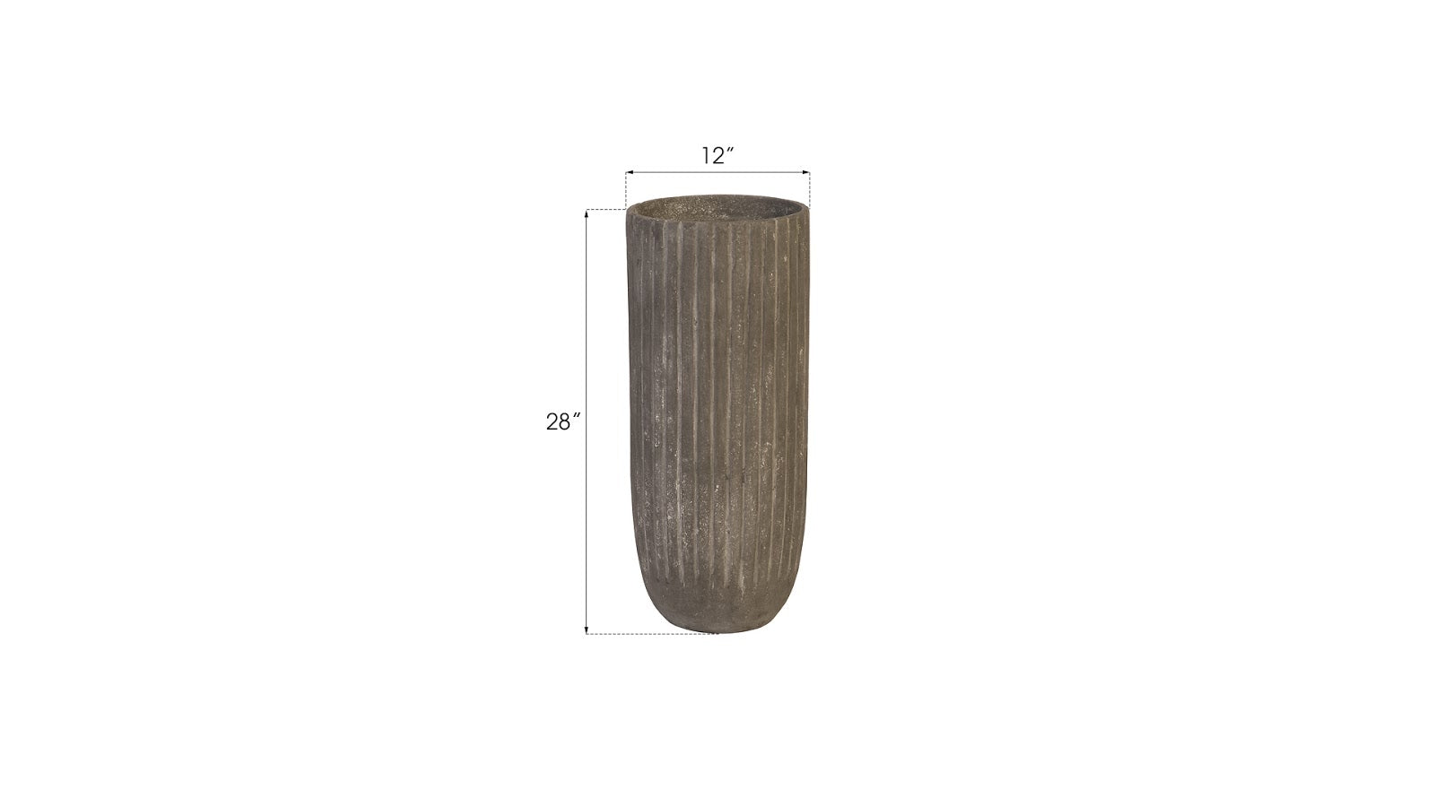 Phillips Collection Home Phillips Collection Lourdes Planter, Medium, Gray