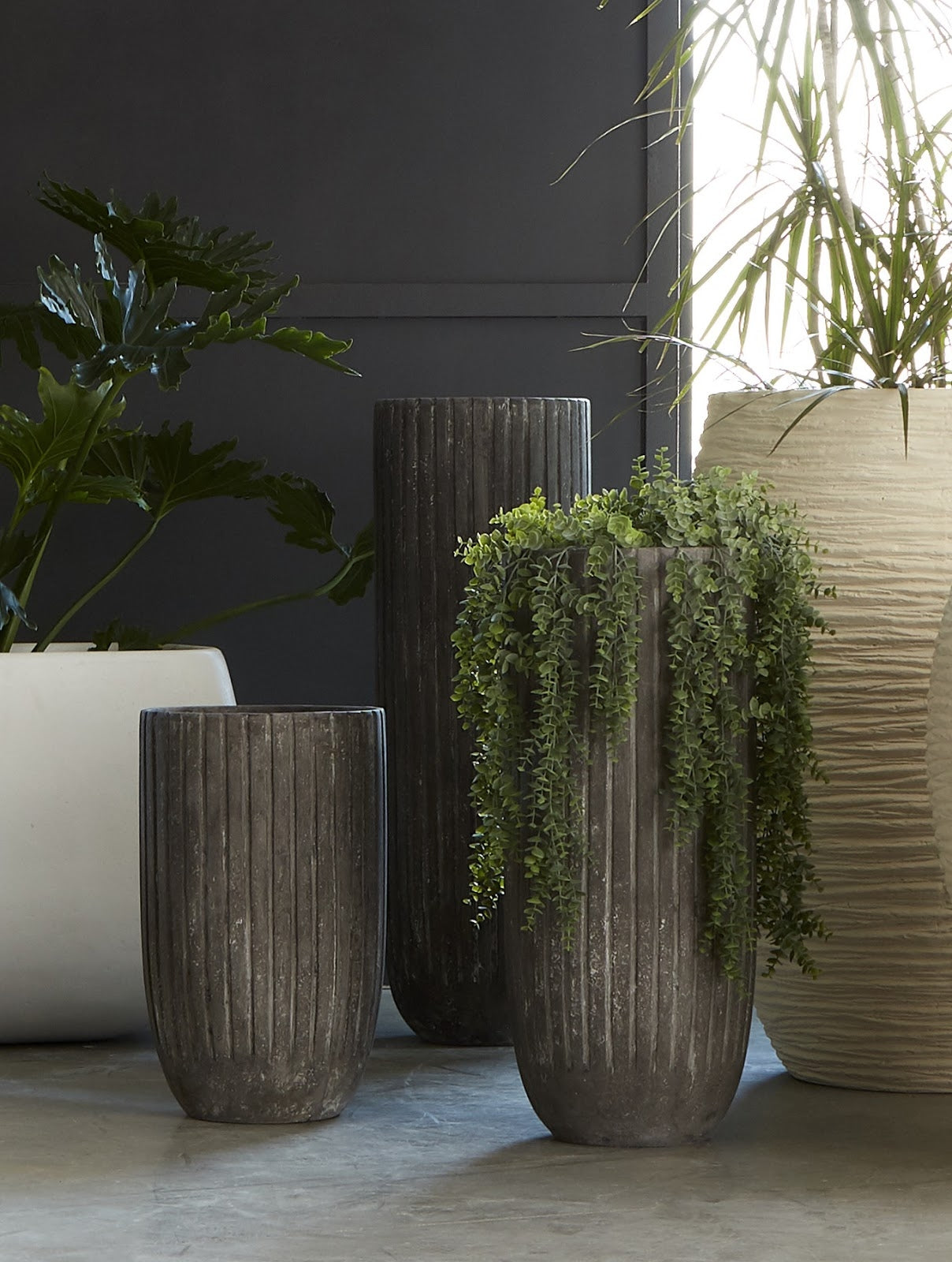 Phillips Collection Home Phillips Collection Lourdes Planter, Medium, Gray