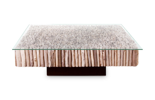 Phillips Collection Home Oversized LTL - Rate to be Quoted Phillips Collection Manhattan Coffee Table, Square, with Glass