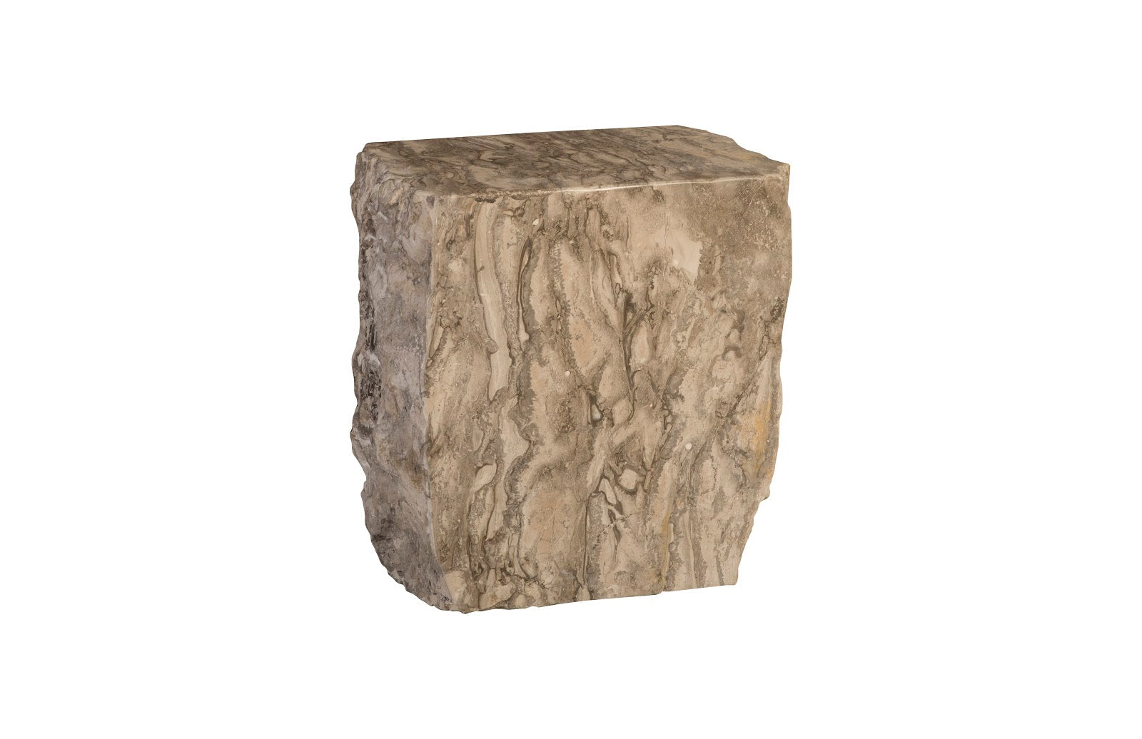 Phillips Collection Home Oversized LTL - Rate to be Quoted Phillips Collection Marble Stool, Gray