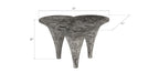 Phillips Collection Home Oversized LTL - Rate to be Quoted Phillips Collection Marley Coffee Table, Chamcha Wood, Gray Stone Finish