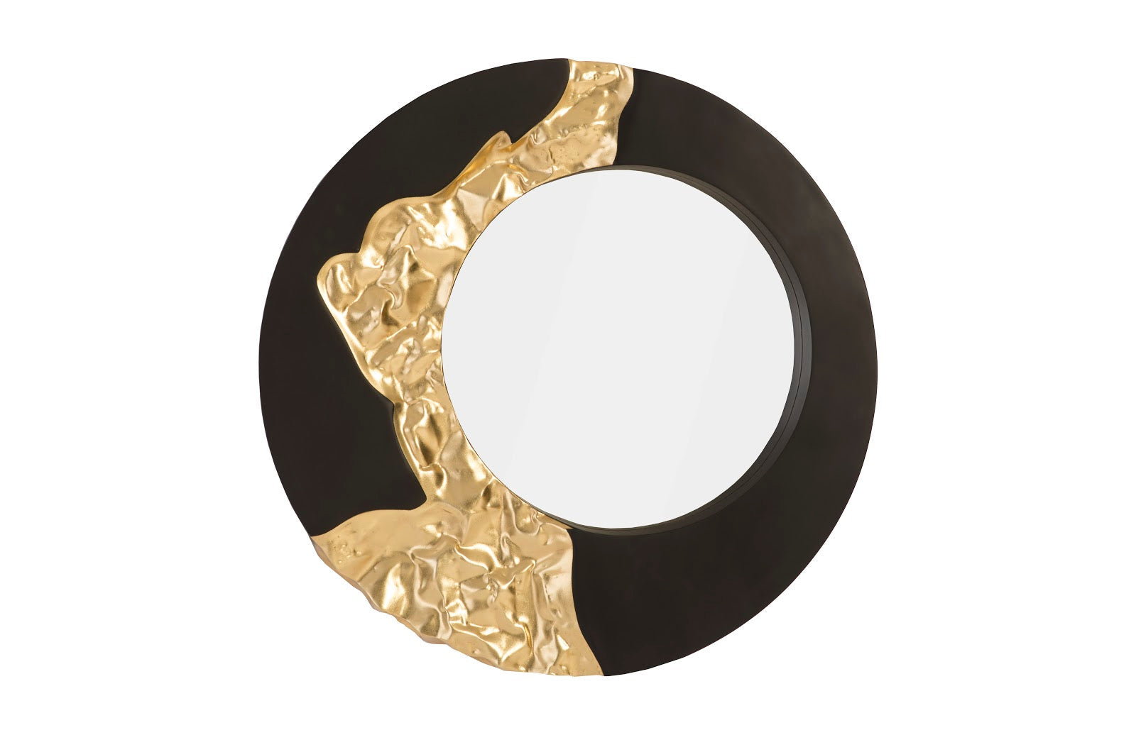 Phillips Collection Home Oversized LTL - Rate to be Quoted Phillips Collection Mercury Mirror, Black, Gold Leaf