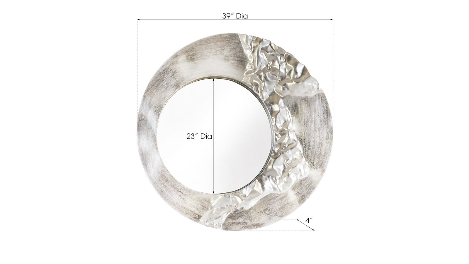 Phillips Collection Home Oversized LTL - Rate to be Quoted Phillips Collection Mercury Mirror, Silver Leaf