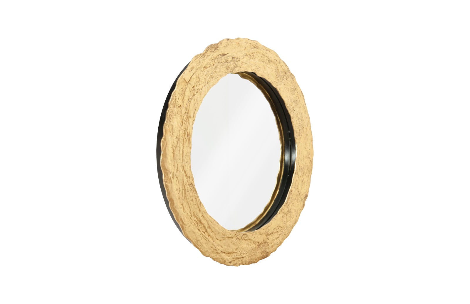 Phillips Collection Home Oversized LTL - Rate to be Quoted Phillips Collection Molten Mirror, Round, Gold Leaf