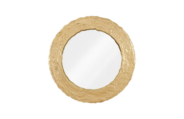 Phillips Collection Home Oversized LTL - Rate to be Quoted Phillips Collection Molten Mirror, Round, Gold Leaf