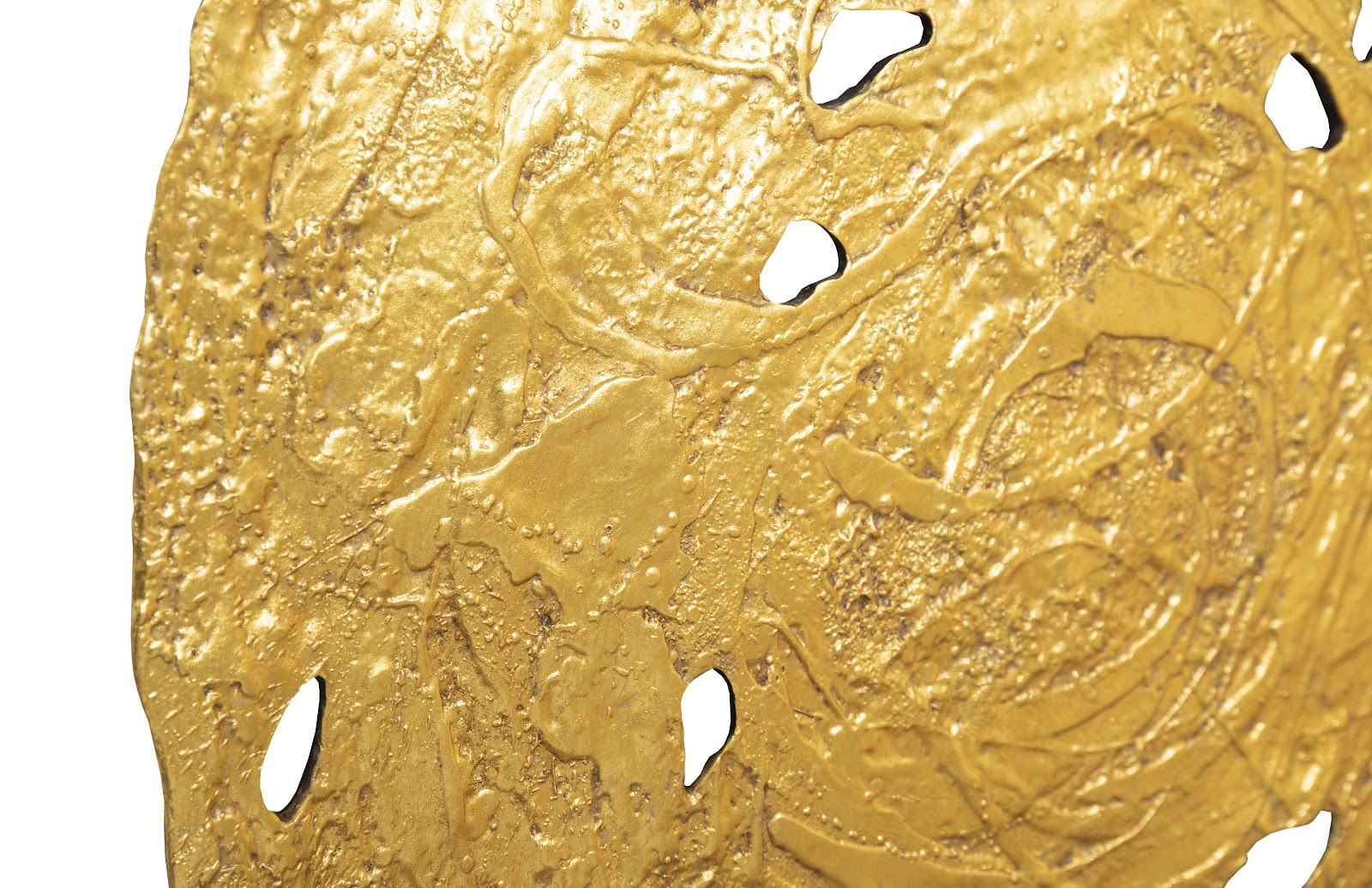 Phillips Collection Home Phillips Collection Molten Wall Disc, Large, Gold Leaf