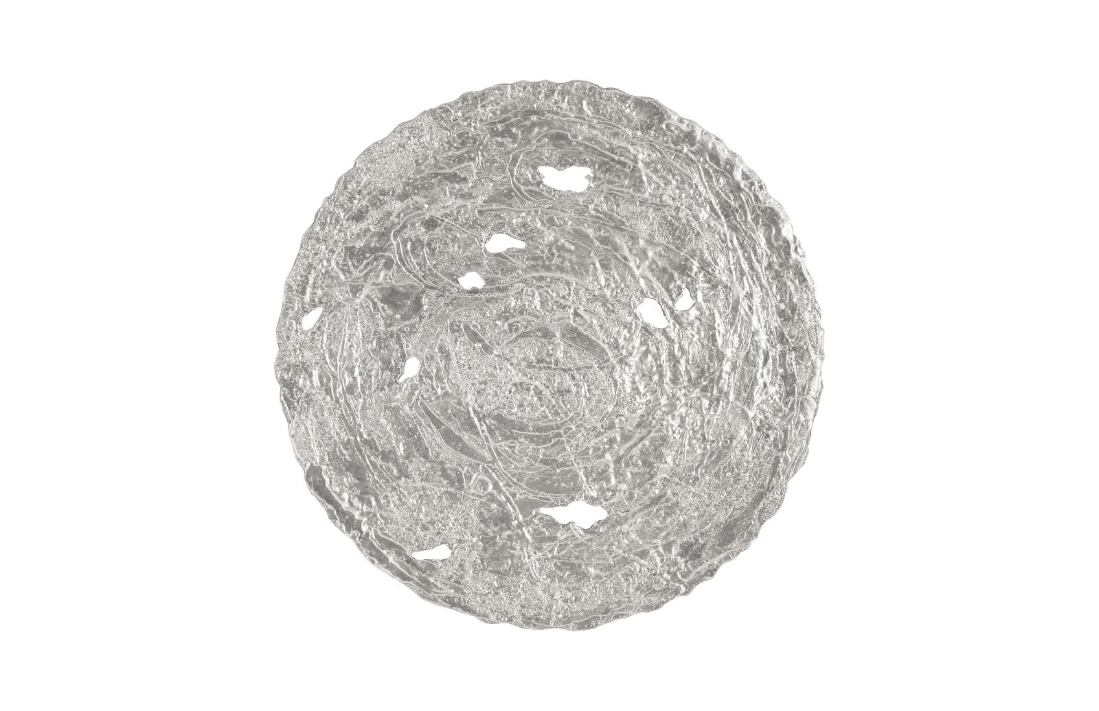 Phillips Collection Home Phillips Collection Molten Wall Disc, Large, Silver Leaf