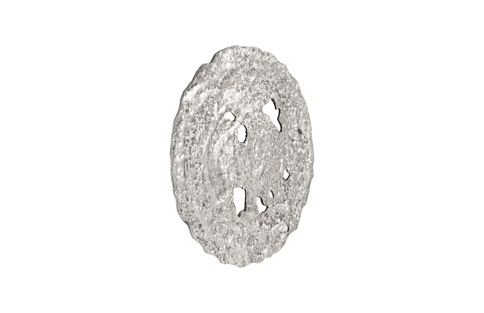 Phillips Collection Home Phillips Collection Molten Wall Disc, Small, Silver Leaf