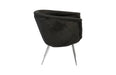 Phillips Collection Home Phillips Collection Nouveau Club Chair, Black, Stainless Steel Legs