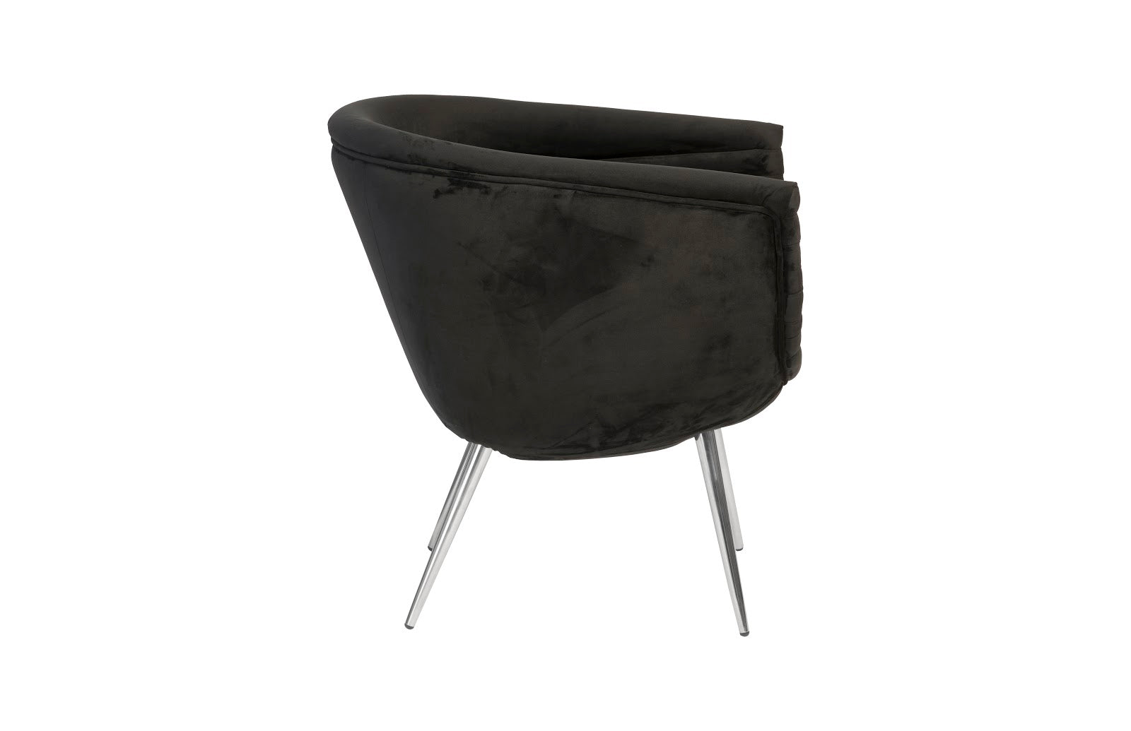 Phillips Collection Home Phillips Collection Nouveau Club Chair, Black, Stainless Steel Legs