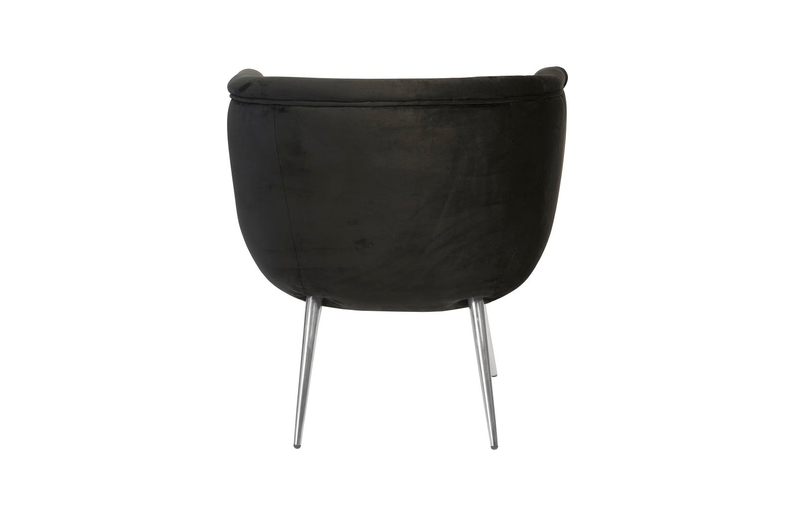 Phillips Collection Home Phillips Collection Nouveau Club Chair, Black, Stainless Steel Legs
